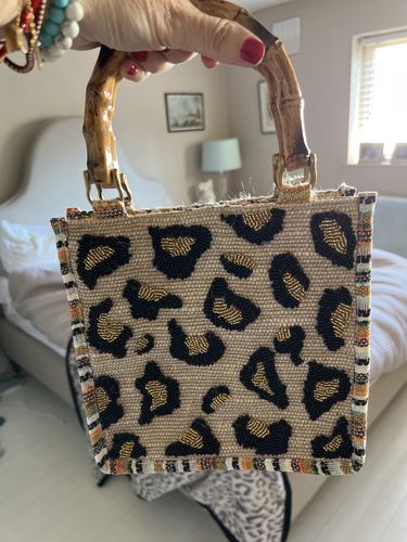 Customer photo review of Luxe Leopard Handbag