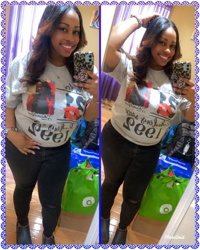 Customer photo review of March Birthday Shirt, Custom Birthday Shirt, Queens Born In March, March Birthday Shirts For Woman, March Birthday Gifts, March Is My Birthday Month, Yep The Whole Month