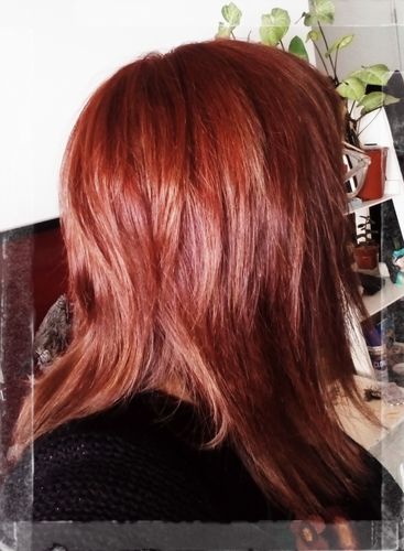 Reseña con foto de un cliente sobre Henna Jamila Hair
