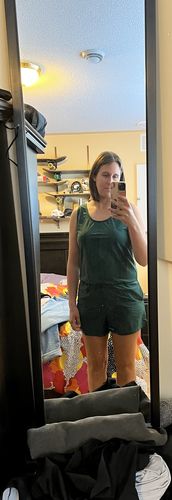 Customer photo review of sage swim romper