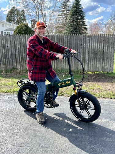 Customer photo review of I7 Pro Folding Full Suspension Electric Bike
