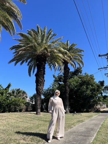 Customer photo review of Adila Jumpsuit - Stone