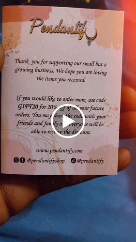 Customer video review of Diamond Studded Angel Wing Photo Necklace