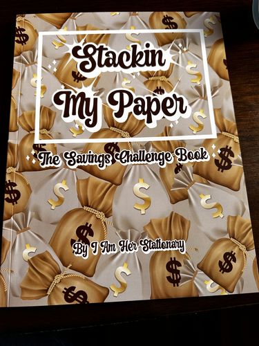 Customer photo review of Stackin My Paper - The Savings Challenge Book