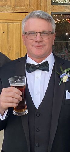 Customer photo review of The Azul- Feather Bow Tie
