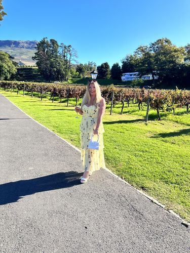 Customer photo review of RENT Self Portrait Tiered floral-print chiffon midi dress (RRP £350)
