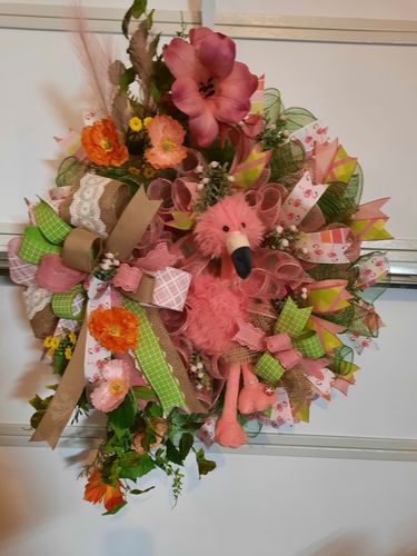Customer photo review of 1.5"X10Yd Royal Burlap/Scalloped Asst 12 Asst Pastel Colors RW8038