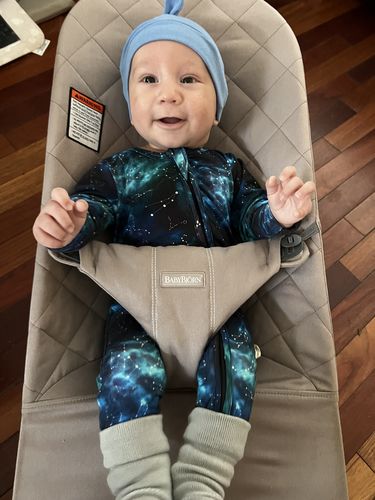 Customer photo review of Com'et Me Bro Convertible Footie