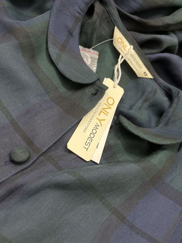 Customer photo review of Check Drawstring Kimono Abaya Dress