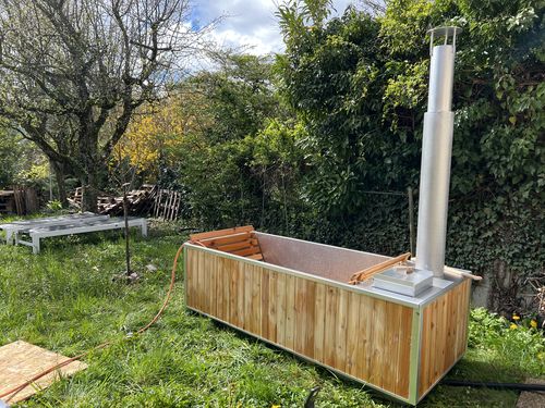 Customer photo review of Wood Burning Hot Tub