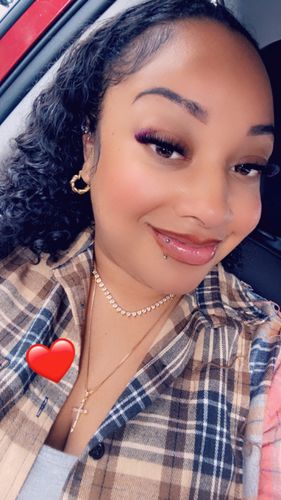 Customer photo review of Hearts Become One Necklace