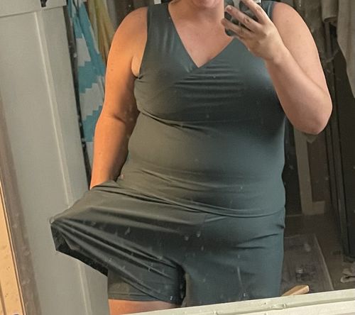 Customer photo review of basil wrap top