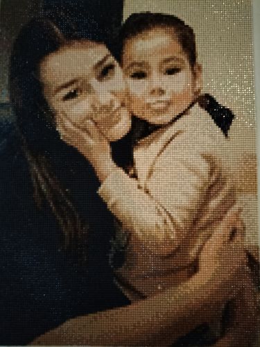Customer photo review of Diamond Painting Eigen Foto - Snelle Levering