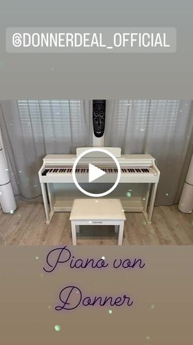 Customer video review of Donner DDP-100 Home Digitalpiano mit 88 Tasten Piano Keyboard Set