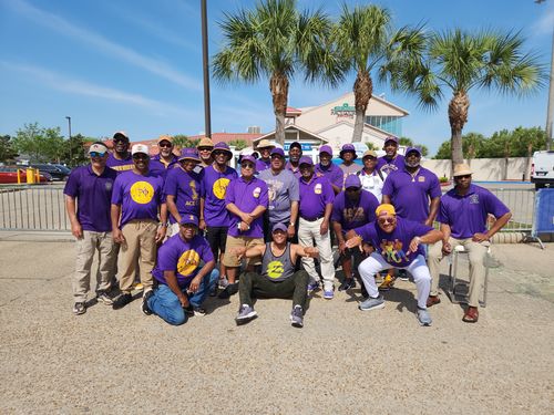 Customer photo review of Being the Bruhz Omega Psi Phi T-shirt