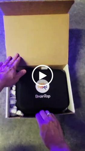 Customer video review of Braintap Headset - Light & Sound Therapy