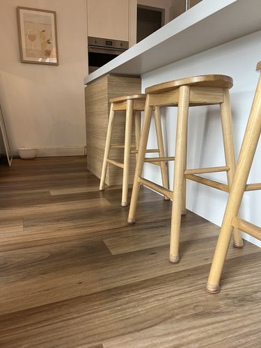 Customer photo review of Groovy Flex Silicone Felt Chair Leg Protectors | Stretchy Edition