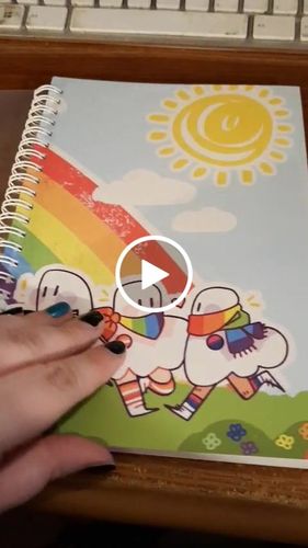 Customer video review of Ghost Pride Parade Reusable Large Sticker Book
