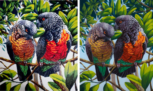 Customer photo review of Diamond Painting Eigen Foto - Snelle Levering