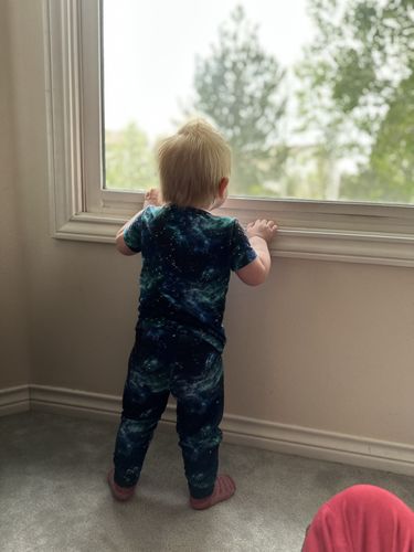 Customer photo review of Comet Me Bro Pajama Set *** See Updated Sizing Guidance