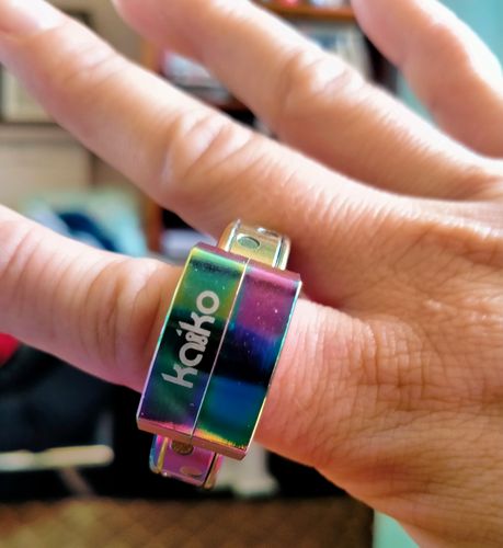 Customer photo review of Metal Kaiko Spinner Ring