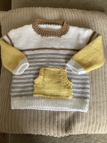 Customer photo review of Baby Mystery Knitting Box