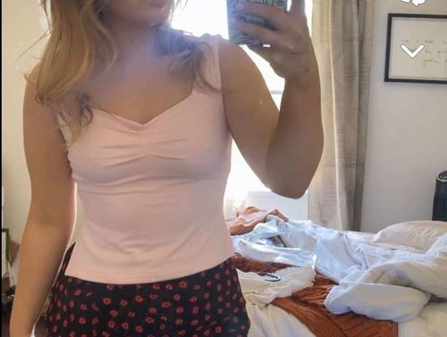 Customer photo review of Belle Low-Cut top