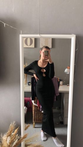Customer photo review of Belle Long Sleeve Dress