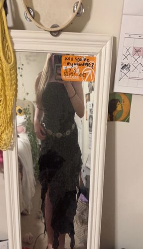 Customer photo review of Belle Luxe Maxi Dress