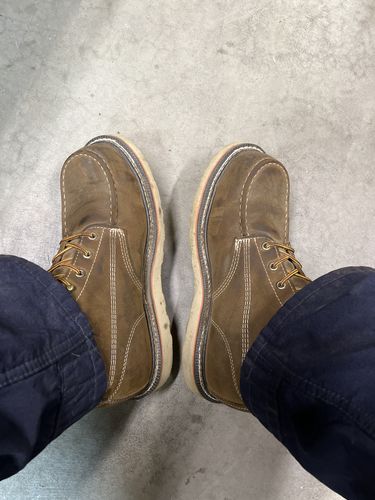 Customer photo review of 6 Inch Moc Steel Toe Boot
