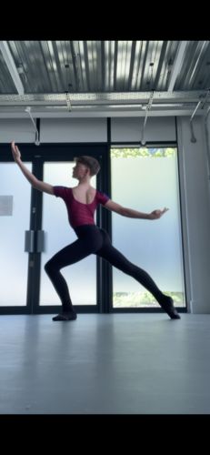 Customer photo review of Men's Izmir Short Sleeve Ballet Leotard - Plum - ARCHIVE