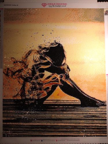 Customer photo review of 5D Diamond Painting Porträt Love And Other Sins