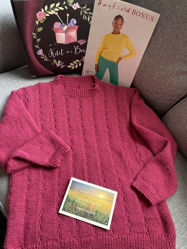 Customer photo review of Ladies Mystery Knitting Box