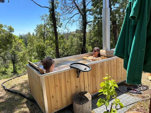 Customer photo review of Wood Burning Hot Tub