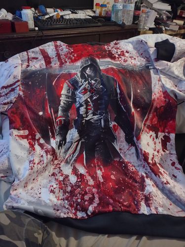 Customer photo review of Assassin's Creed Rogue symbol Unisex 3D Hoodie