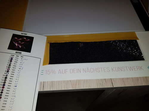 Customer photo review of Dein Wunschmotiv - als Diamond Painting in Strass