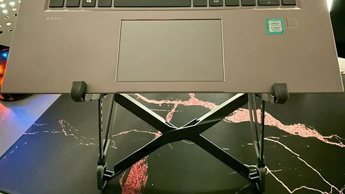 Customer photo review of Nexstand K1 Carbon Fiber Laptop Stand