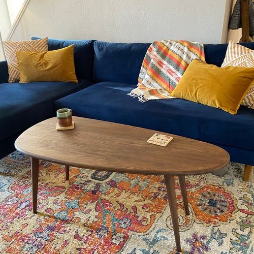 Customer photo review of Solid Oak Ercol Style Center Table
