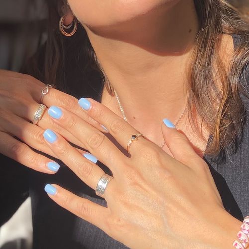 Customer photo review of ANILLO BLACK ONIX BAÑO DE ORO