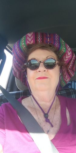 Customer photo review of Wide Brim Cotton Summer Hat