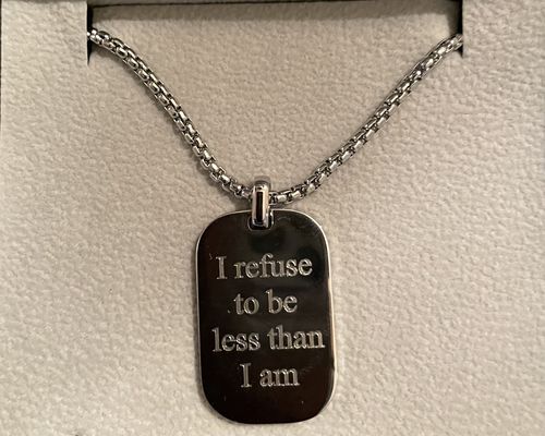 Customer photo review of Modern Dog Tag
