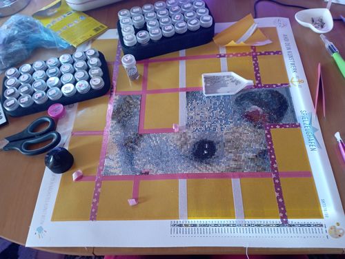 Customer photo review of Dein Wunschmotiv - als Diamond Painting (eckige Steine)