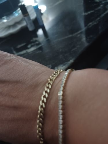 Customer photo review of Single Cuban Bracelet