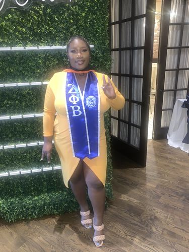 Customer photo review of Divine 9 (D9)Greek Graduation Stoles