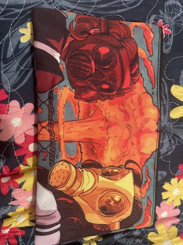 Customer photo review of Gas Mask Girls Pencil Pouch