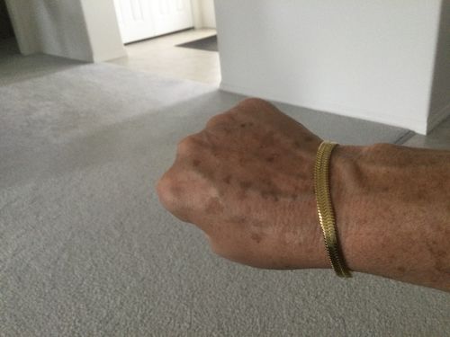 Customer photo review of 6mm Herringbone Bracelet