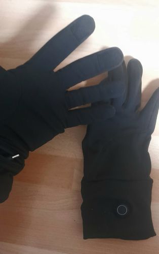 Customer photo review of Toasty Touch® Ultra Thin Heated Gloves