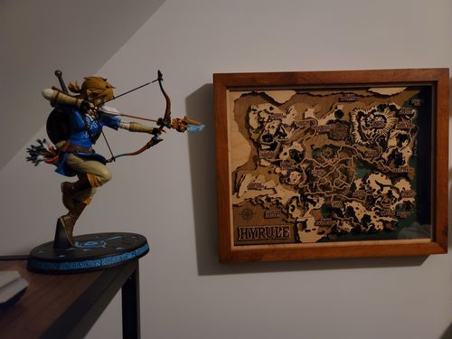 Customer photo review of THE HYRULE 3D MAP