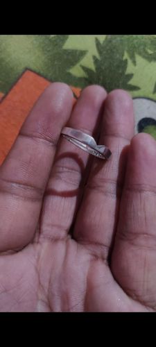 Customer photo review of Silver Cupid Arrow Ring for Him