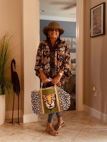 Customer photo review of Bengal Tiger Open Front Kimono